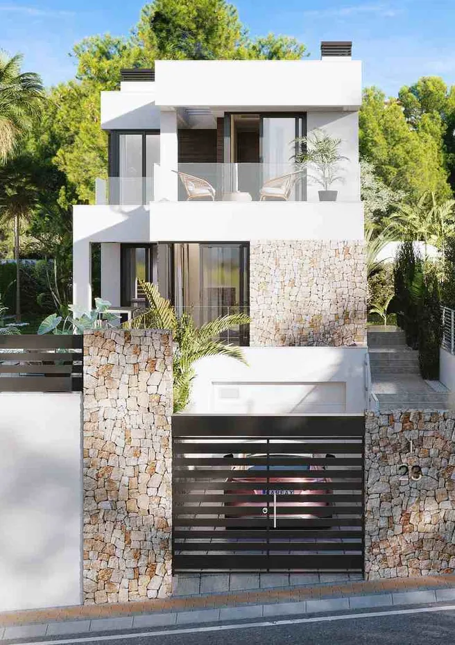 Finestrat Hills: exterior con el vallado