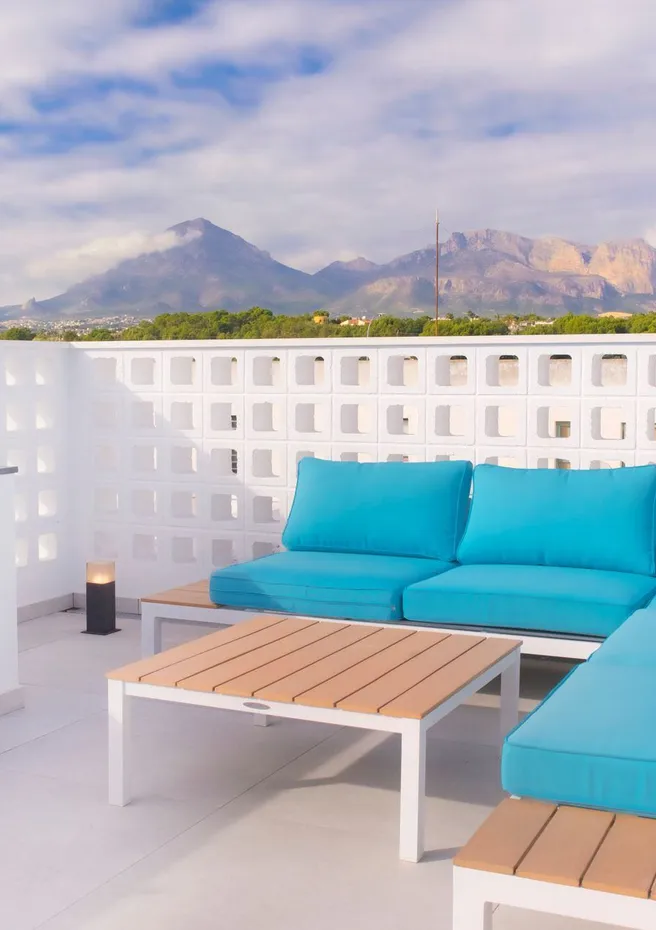 Dimalbir Villas: solárium