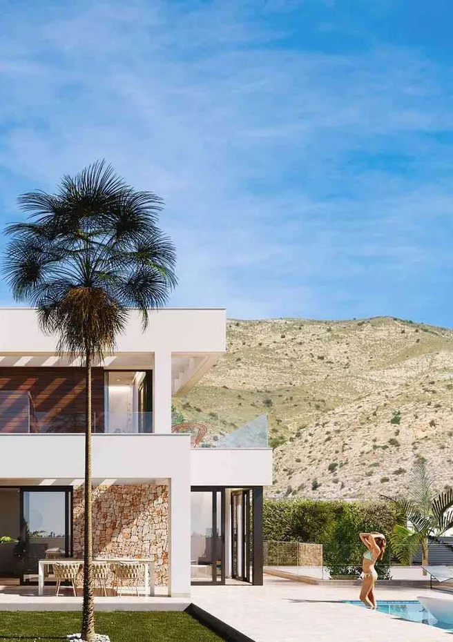 Finestrat Hills: alzado izquierdo